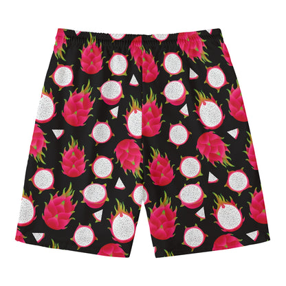 Pitaya Pattern Print Men's Swim Trunks