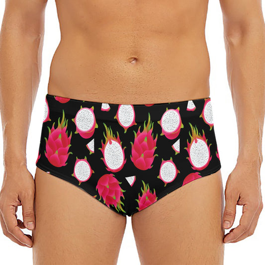 Pitaya Pattern Print Men's Triangle Swim Briefs