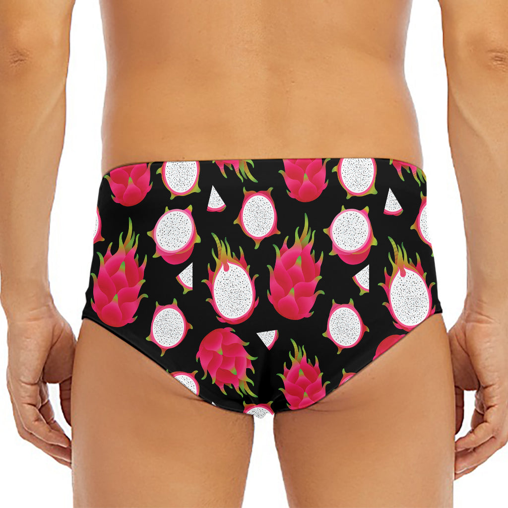 Pitaya Pattern Print Men's Triangle Swim Briefs