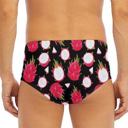 Pitaya Pattern Print Men's Triangle Swim Briefs