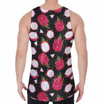 Pitaya Pattern Print Men's Velvet Tank Top