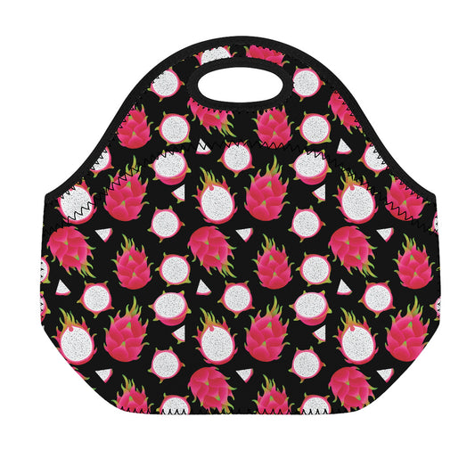 Pitaya Pattern Print Neoprene Lunch Bag