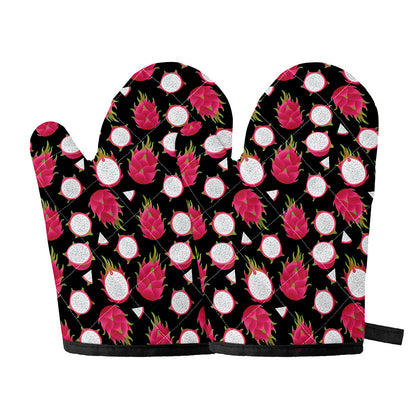 Pitaya Pattern Print Oven Mitts