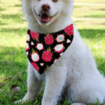 Pitaya Pattern Print Over The Collar Dog Bandana