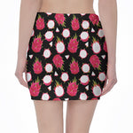 Pitaya Pattern Print Pencil Mini Skirt