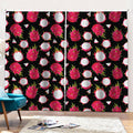 Pitaya Pattern Print Pencil Pleat Curtains