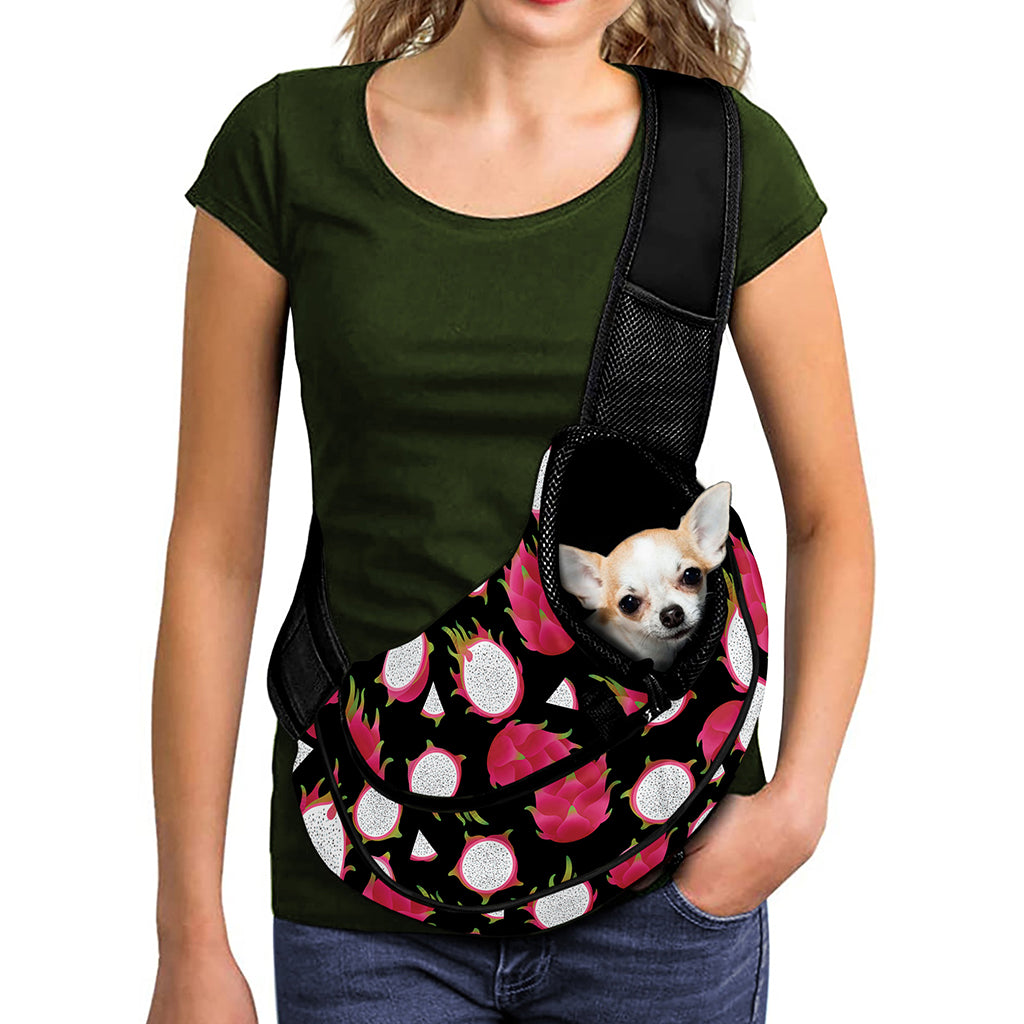 Pitaya Pattern Print Pet Sling Carrier