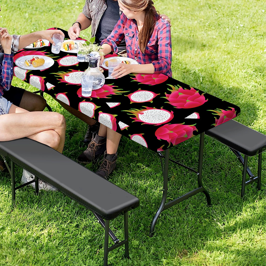 Pitaya Pattern Print Picnic Table Cover