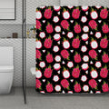 Pitaya Pattern Print Polyester Shower Curtain
