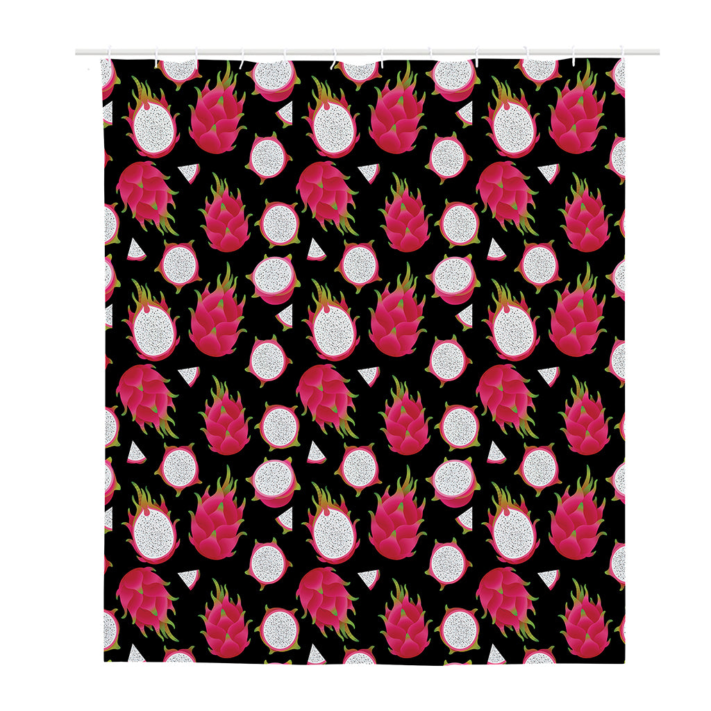 Pitaya Pattern Print Polyester Shower Curtain