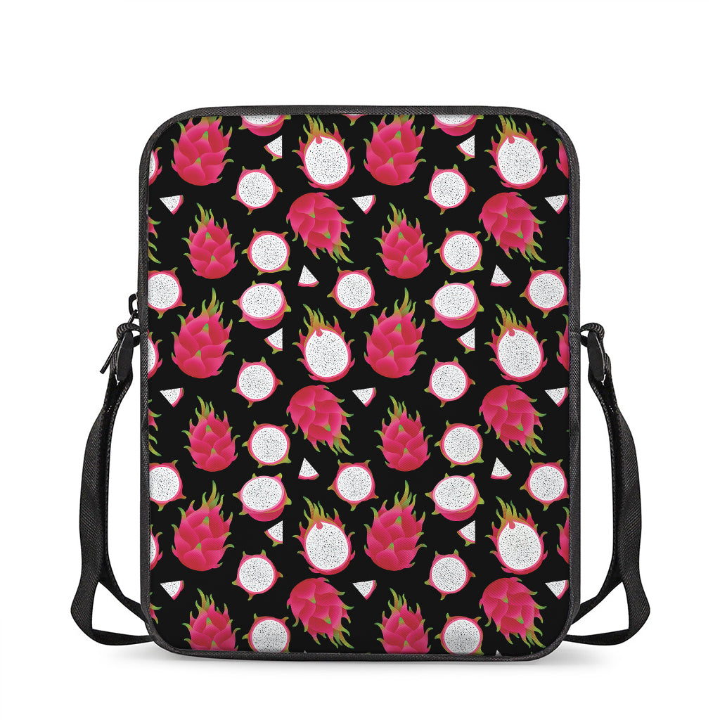 Pitaya Pattern Print Rectangular Crossbody Bag