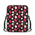 Pitaya Pattern Print Rectangular Crossbody Bag