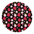 Pitaya Pattern Print Round Blanket
