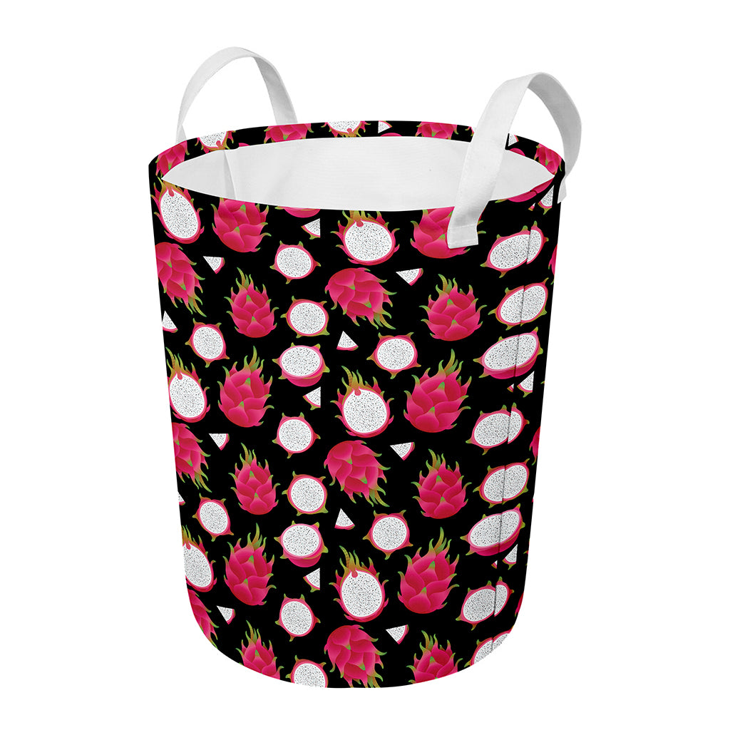 Pitaya Pattern Print Round Laundry Basket