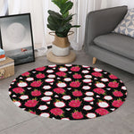Pitaya Pattern Print Round Rug