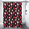 Pitaya Pattern Print Shower Curtain