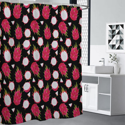 Pitaya Pattern Print Shower Curtain