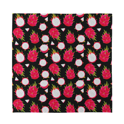 Pitaya Pattern Print Silk Bandana
