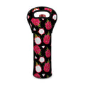 Pitaya Pattern Print Single Neoprene Wine Tote