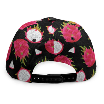 Pitaya Pattern Print Snapback Cap