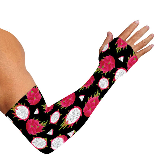 Pitaya Pattern Print Sun Protection Arm Sleeves