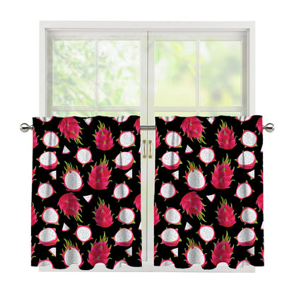 Pitaya Pattern Print Tier Curtains