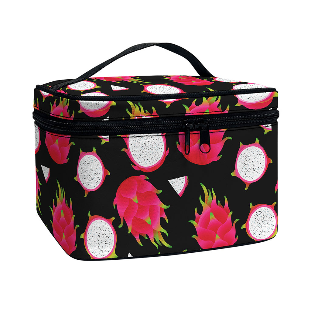 Pitaya Pattern Print Travel Makeup Bag