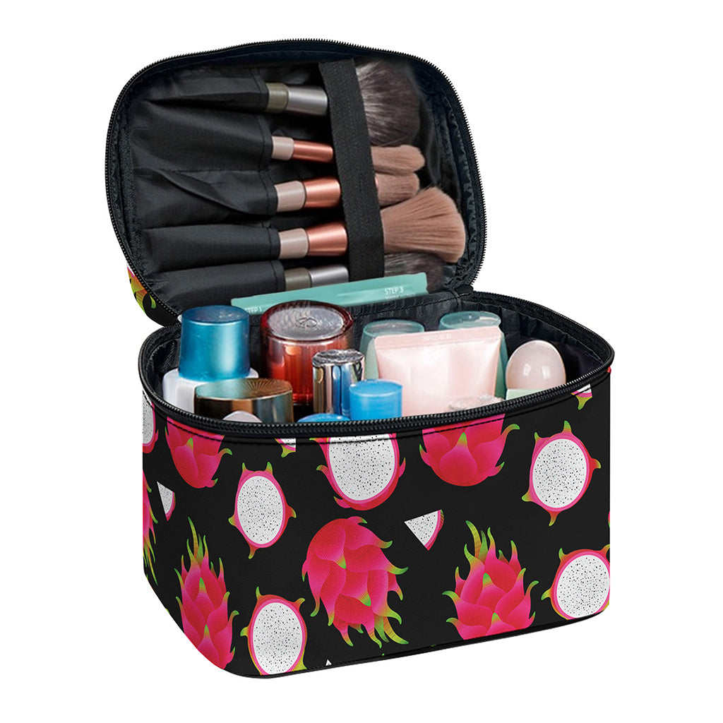 Pitaya Pattern Print Travel Makeup Bag