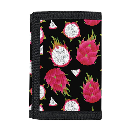 Pitaya Pattern Print Trifold Wallet