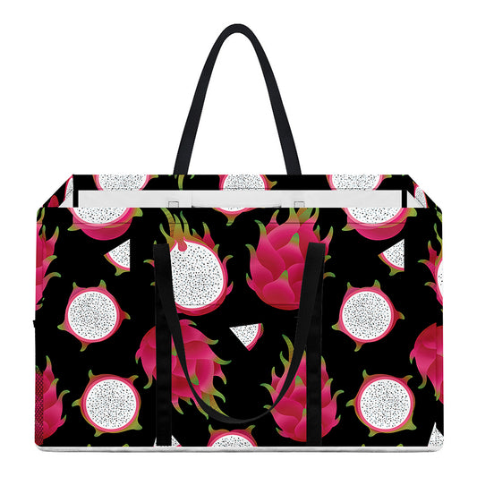 Pitaya Pattern Print Utility Tote Bag