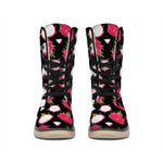 Pitaya Pattern Print Winter Boots