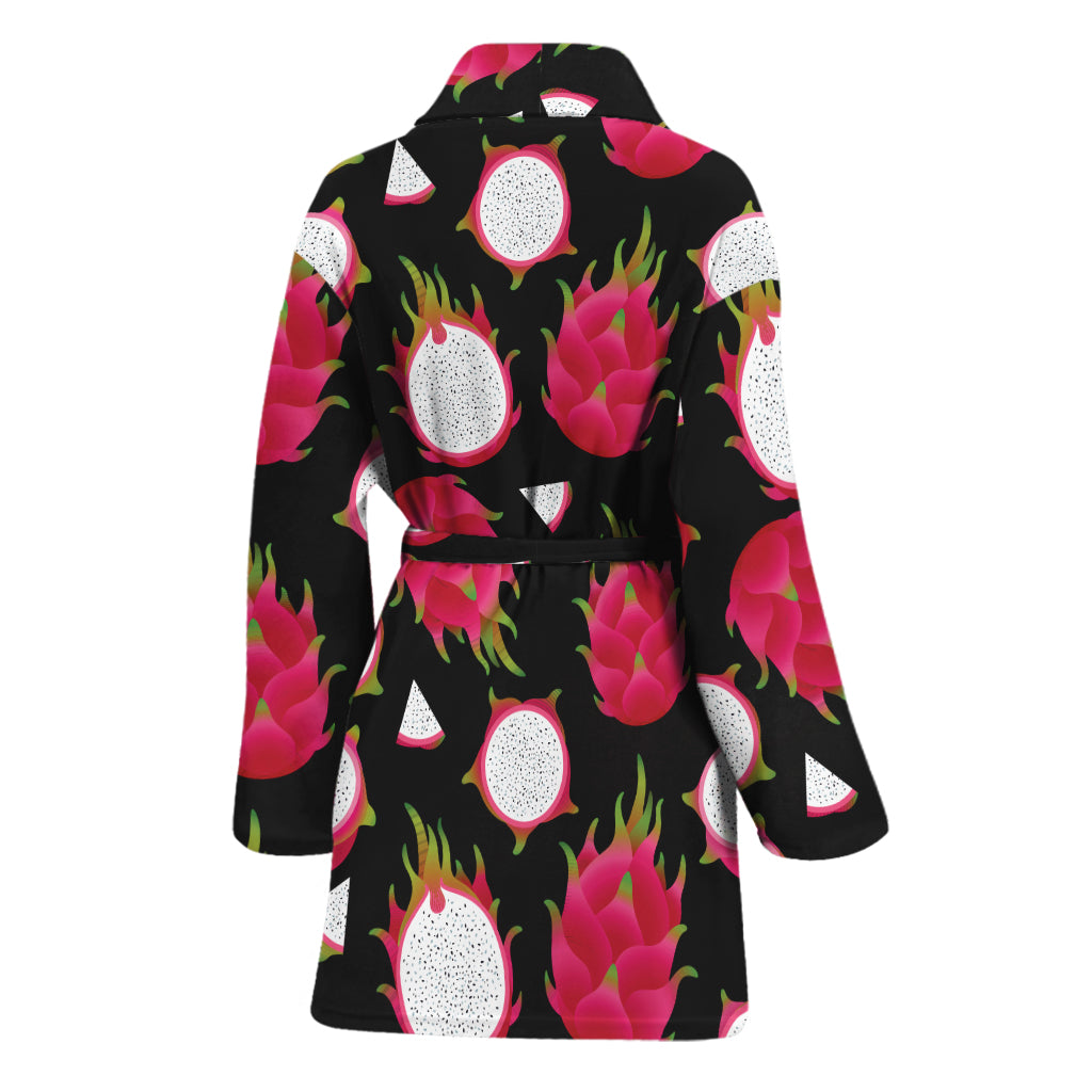 Pitaya Pattern Print Women's Bathrobe