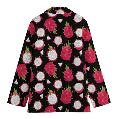 Pitaya Pattern Print Women's Blazer