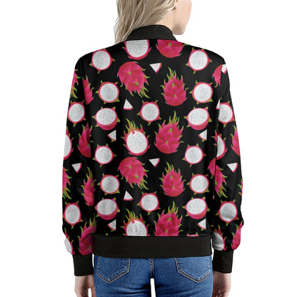 Pitaya Pattern Print Women's Bomber Jacket