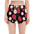 Pitaya Pattern Print Women's Split Running Shorts
