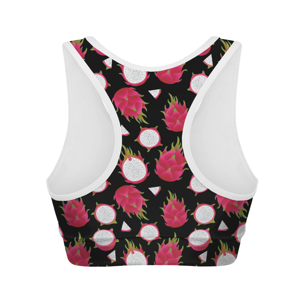 Pitaya Pattern Print Women's Sports Bra