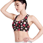 Pitaya Pattern Print Women's Sports Bra