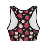 Pitaya Pattern Print Women's Sports Bra