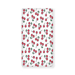 Pixel Cherry Pattern Print Baby Crib Sheet
