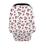 Pixel Cherry Pattern Print Baby Seat Cover