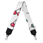 Pixel Cherry Pattern Print Bag Strap