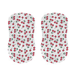 Pixel Cherry Pattern Print Bar Stool Covers