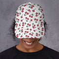 Pixel Cherry Pattern Print Baseball Cap