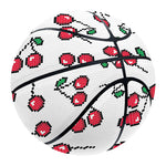 Pixel Cherry Pattern Print Basketball