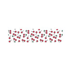 Pixel Cherry Pattern Print Bed Runner