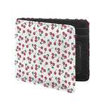 Pixel Cherry Pattern Print Bifold Wallet