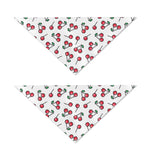 Pixel Cherry Pattern Print Dog Bandana
