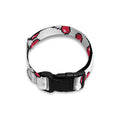 Pixel Cherry Pattern Print Dog Collar