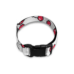 Pixel Cherry Pattern Print Dog Collar