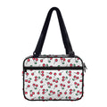 Pixel Cherry Pattern Print Double Strap Bible Bag